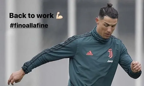 Ronaldo trở lại tập luyện, ngay lập tức gây ấn tượng vì 1 điều