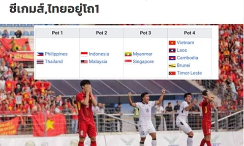 Báo Thái Lan: Rất tiếc, nhưng Việt Nam phải xếp ở nhóm 4 tại SEA Games 30
