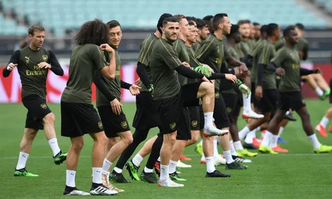 Đại chiến cận kề, đây là biểu hiện của dàn sao Arsenal trên sân tập