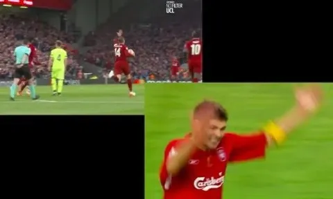 "Steven Gerrard" đã xuất hiện trên sân khi Liverpool đả bại Barca!
