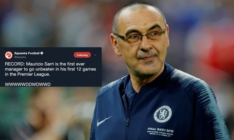 Rời Chelsea sau 1 mùa, Sarri vẫn trở thành huyền thoại Premier League