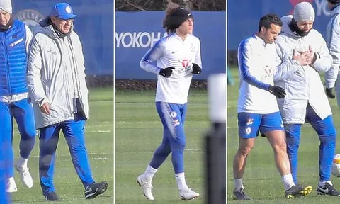 Đang giông bão, Sarri vẫn 'bình yên vô sự' trên sân tập Chelsea