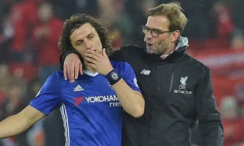 Tiết lộ: David Luiz khen ngợi Klopp trước khi trận đấu với Liverpool diễn ra