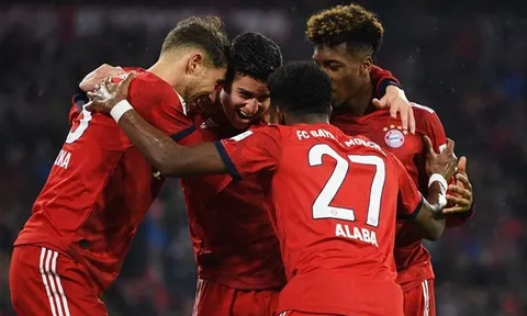 Tổng hợp vòng 26 Bundesliga: Bayern và Dortmund đua ngôi đầu khốc liệt