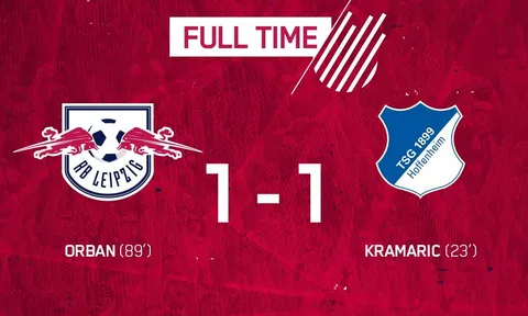 TRỰC TIẾP RB Leipzig 1-1 Hoffenheim: 90 phút kịch tính (KT)