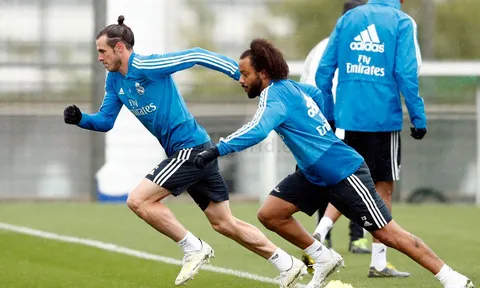 Tương lai bất định, Bale và Marcelo trở thành "bộ đôi cùng tiến" trên sân tập