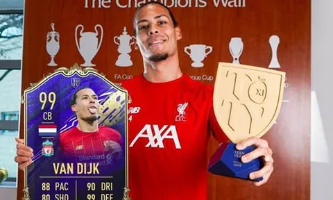 Van Dijk lập kỷ lục khó tin trong FIFA 20