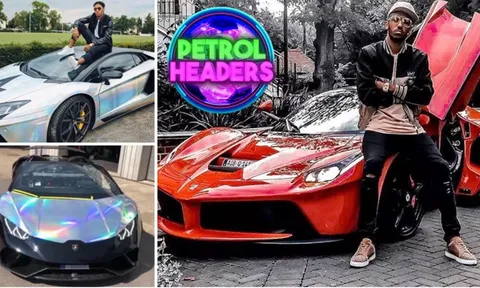 Vua phá lưới Premier League nổi bật bên dàn siêu xe choáng ngợp
