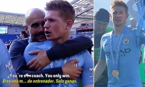 Vừa vô địch, De Bruyne đã gọi Guardiola là 'c*t'