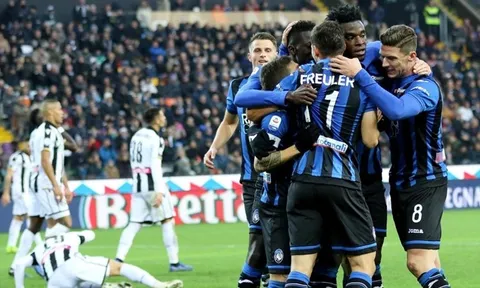 Vượt mặt các đại gia, đội bóng này vươn lên xếp thứ 4 tại Serie A