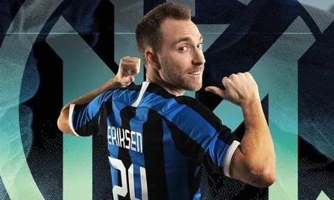 Vượt Ronaldo, Eriksen trở thành cầu thủ giá trị nhất Serie A