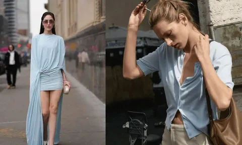 Xanh băng lên ngôi hè 2026: Gam màu “hạ nhiệt” thị giác, mặc là sang mà không cần cố