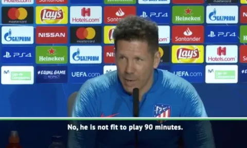 Atletico Madrid đón nhận tin không vui trước đại chiến Juventus