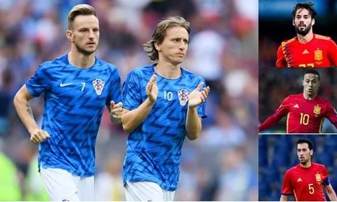 01h45 ngày 12/09, Tây Ban Nha vs Croatia: Đại chiến giữa các siêu tiền vệ
