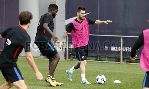 Messi tập luyện cật lực trước chuyến hành quân đến Bồ Đào Nha