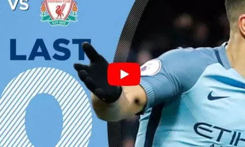 10 bàn thắng gần nhất của Man City khi đụng độ Liverpool