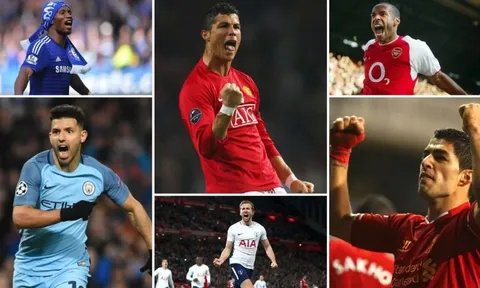 10 cầu thủ có hiệu suất ghi bàn/kiến tạo 'khủng' nhất lịch sử Premier League: Salah hơn CR7