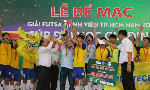 Đại học Công Nghệ TP.HCM vô địch giải futsal sinh viên 2017