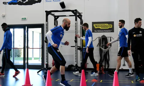 Inter nhồi thể lực trước đại chiến với Lazio