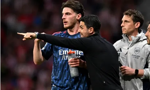 Kéo Rice về đá số 6, Arteta giúp Arsenal sở hữu máy quét hoàn hảo