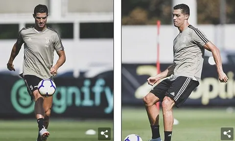 Ronaldo luyện tuyệt kĩ, quyết ghi bàn ra mắt Serie A