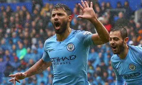 '30 bàn/mùa, Aguero sẽ sớm xô đổ kỷ lục của Shearer'