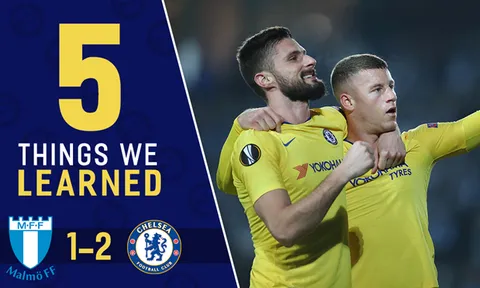 5 điểm nhấn Malmo 1-2 Chelsea: Sarri-ball thăng hoa, kẻ đóng thế hoàn hảo