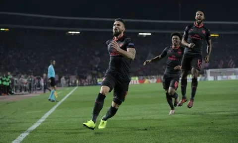 5 điểm nhấn Sao Đỏ Belgrade 0-1 Arsenal: Wenger đặt niềm tin vào sao trẻ, Giroud lập siêu phẩm ấn tượng