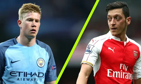 5 điểm nóng Man City - Arsenal: De Bruyne & Ozil, đi tìm chân chuyền số 1