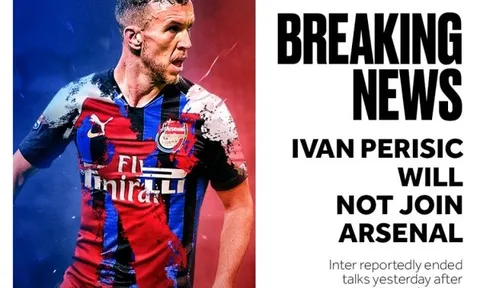 XONG! Sáng tỏ khả năng Ivan Perisic gia nhập Arsenal