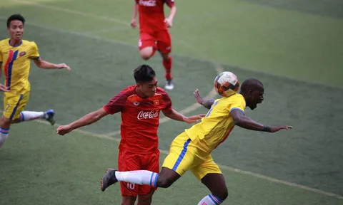 Chùm ảnh: U22 Việt Nam cưa điểm cùng Sài Gòn FC