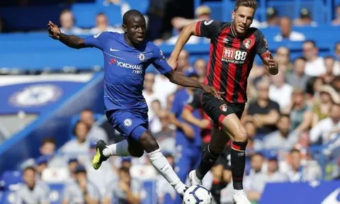 SỐC: Kante làm điều 'không thể tin nổi' trong trận gặp Bournemouth