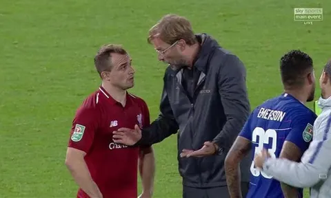 Sau tất cả, Shaqiri lên tiếng về vụ "sấy tóc" của Klopp