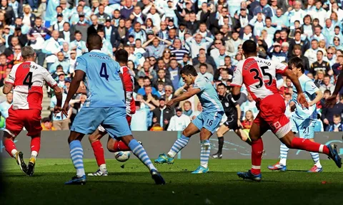 Aguero lên top danh sách các 'sát thủ' của Man City