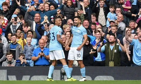 Aguero thăng hoa cùng Jesus: Man City khiêu chiến MU