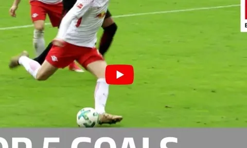 Alario, Werner và top 5 bàn thắng đẹp nhất vòng 6 Bundesliga