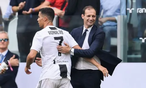 Allegri: "Bàn thắng thứ 2 của Ronaldo là tác phẩm của một cầu thủ dị thường"