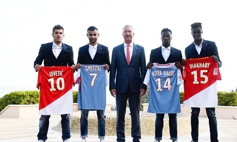 AS Monaco một lúc công bố 4 tân binh