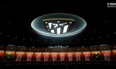 Atletico Madrid khoe phòng thay đồ cực chất ở SVĐ Wanda Metropolitano