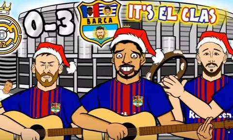 Bài hát vui nhộn về thất bại của Real tại El Clasico