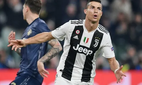 Bạn có thấy màn ăn mừng của Ronaldo sau tuyệt phẩm 1 chạm vào lưới Man Utd?