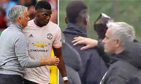 Bạn đã thấy Pogba làm điều gì với Mourinho trên sân tập chưa?