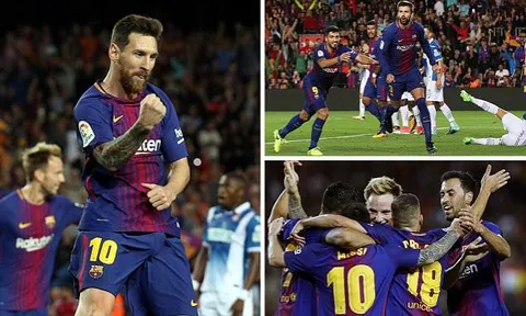 Barcelona 5-0 Espanyol: Đơn giản, Messi là số 1!
