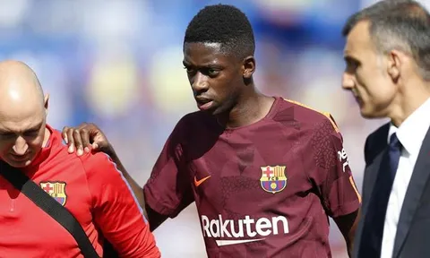 Barcelona có thể sẽ mất Dembele trong 4 tuần