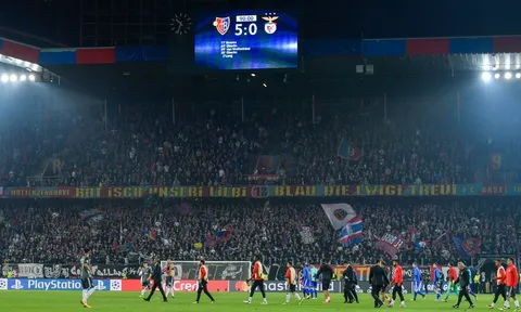 Basel 5-0 Benfica: Đi vào lịch sử