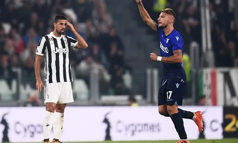 Bất lực trước Immobile, Juventus ôm hận ngay trên sân nhà