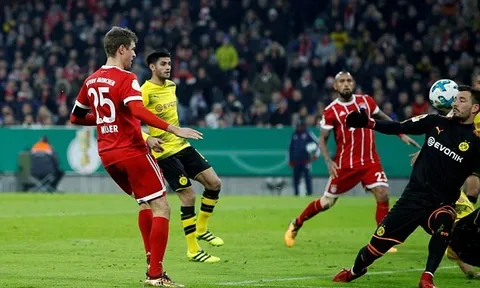 Bayern Munich đánh bật Dortmund khỏi cúp Quốc gia Đức