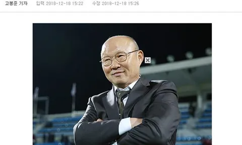 Truyền thông Hàn Quốc tin HLV Park Hang Seo sẽ thành công tại Asian Cup 2019