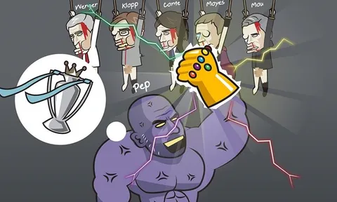 Biếm họa: Ai cản nổi Thanos Guardiola, Ronaldo chinh phục danh hiệu liên hành tinh