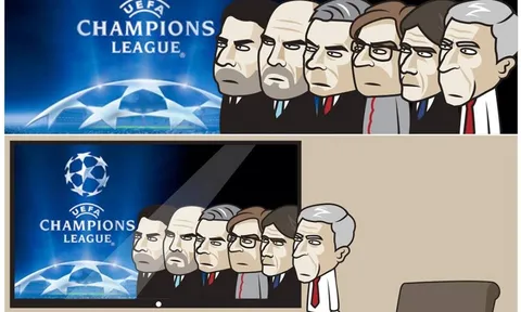 Biếm họa: Buffon xanh mặt vì Messi, Wenger hồi ức về Champions League